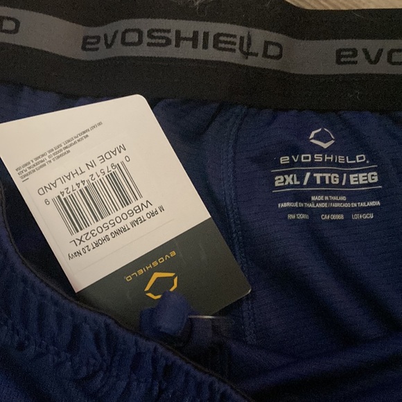 Evoshield Navy Blue Pro Team Training Short Size 2XL NWT - Picture 2 of 3
